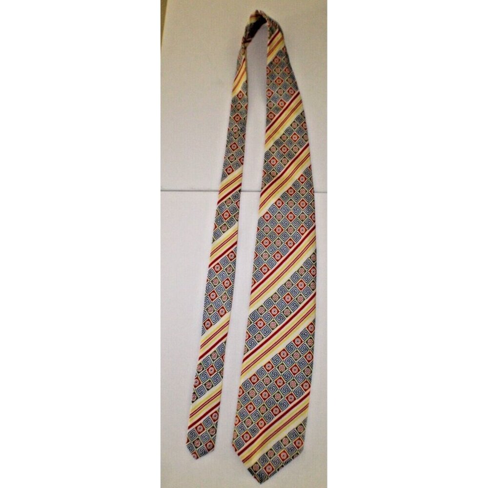 Vintage L Magnin Silk Tie Geometric Pattern